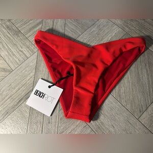 Beach Riot Vibrant Red Bikini Bottom
